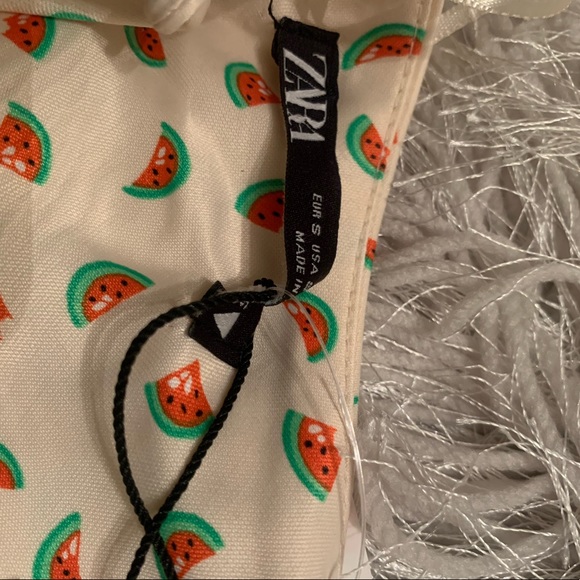 ✨HP✨NWT Zara satin crop top Size:S - Picture 8 of 8